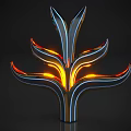 Modern Tree Shaped Wall Lamp With Metallic Branches And Warm LED Lights