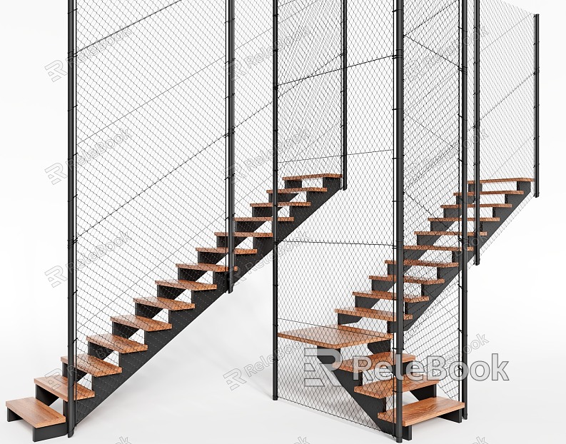 Industrial LOFT Stairs model