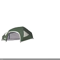 Green And Gray Outdoor Lounge Chair With Comfortable Design For Camping Use