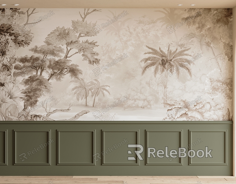 French background wall sofa background wall bedroom background wall bedside background wall mural background wall French wallpaper model