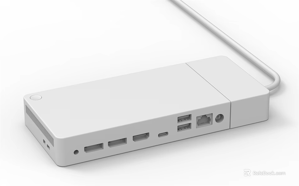 White Television With Multiple USB HDMI Ports For Device Connectivity 3d model 