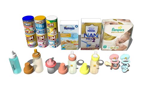 Modern Baby Supplies 3d model