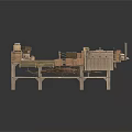 Modern Wooden Platform Setup With Stacked Crates And Wooden Railings