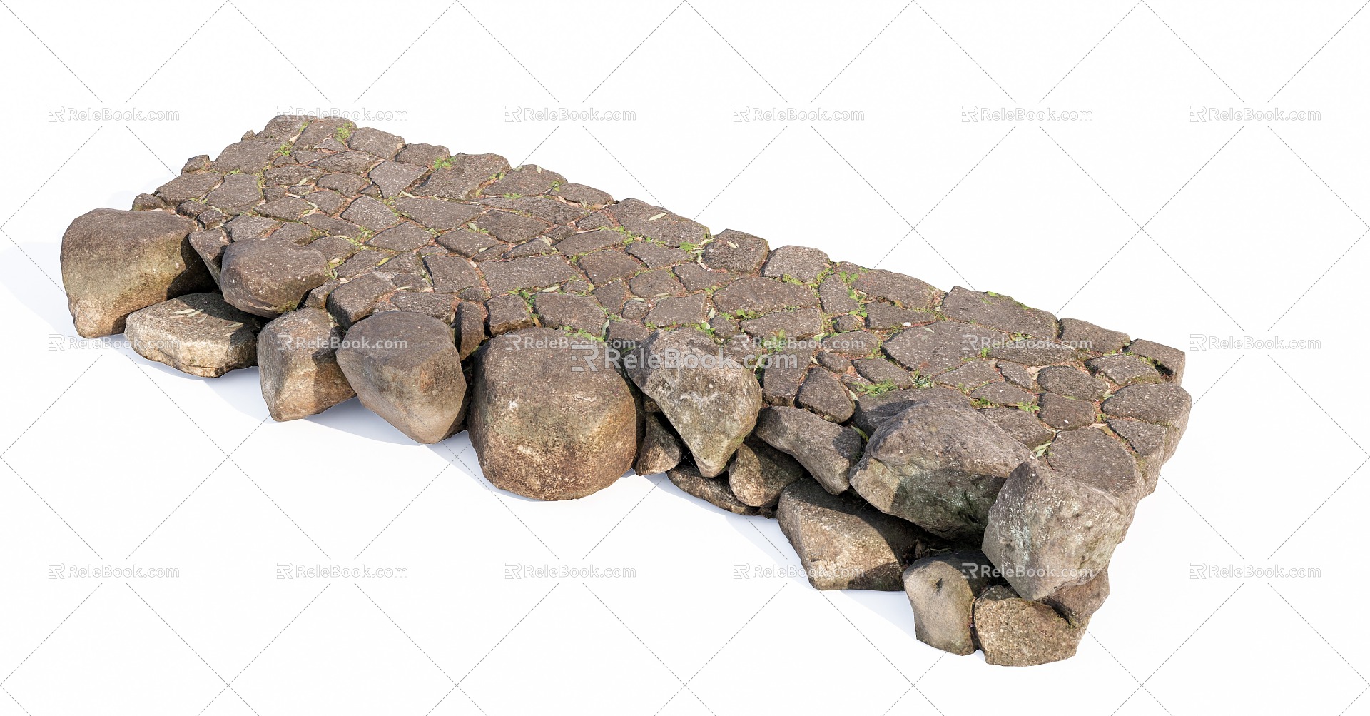 Modern Ground Stone Ground 3d model