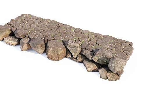 Modern Ground Stone Ground 3d model