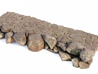 Modern Ground Stone Ground 3d model