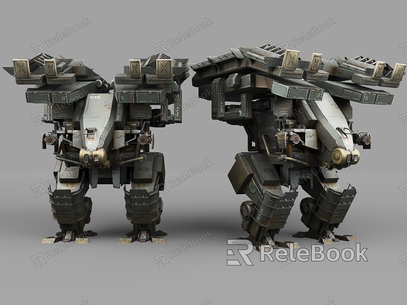 Cyberpunk Style Sci-Fi Robot Robot Mectura Century Sci-Fi Style Hard Surface Robot Intelligent Robot War Robot War Machine model