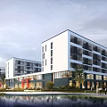 Student dormitory 3d model
