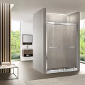 Modern Shower Sauna Interior Design In Contemporary Bathroom With Glass Door And Natural Light