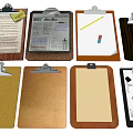 Assorted Art Clipboards With Paper Pencil And Wooden Frames For Artists