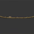 Modern bamboo raft bamboo row small boat 3d model