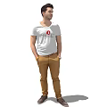 modern man 3d model