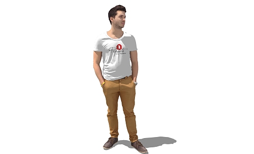 modern man 3d model