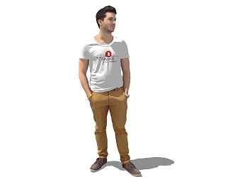 modern man 3d model