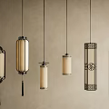 Traditional Chinese Pendant Lights Featuring Intricate Carvings And Tassel Details