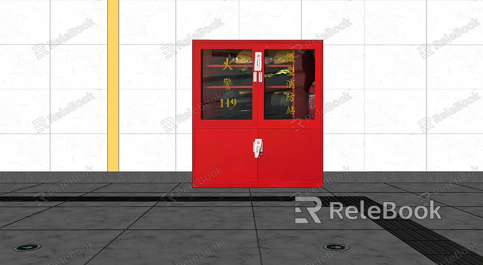 Modern fire fighting equipment Subway miniature fire station model