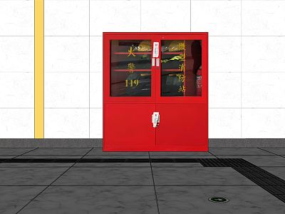 Modern fire fighting equipment Subway miniature fire station model