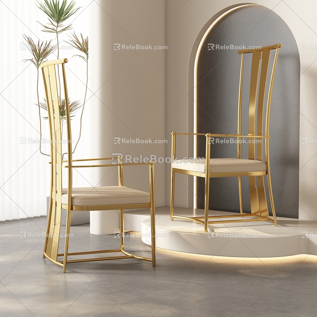 Dining chair combination 3d model