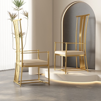 Dining chair combination 3d model