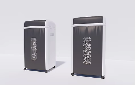 modern paper shredder office equipment shredder 3d model