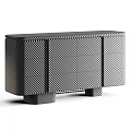 Modern Luxury Wooden Chest Of Drawers With Marble Top For Elegant Living Room Storage Furniture