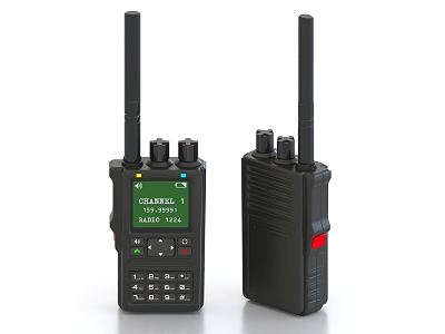 walkie talkie satellite phone 3d model