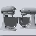 White Stand Kitchen Mixers With Stainless Steel Bowl And Classic Design