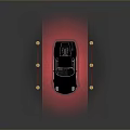 Black Sports Car Display On Red Carpet With Golden Stanchions And Ropes