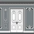 Ornate Decorative Lines In Classic Architectural Design With Intricate Patterns And Elegant Details