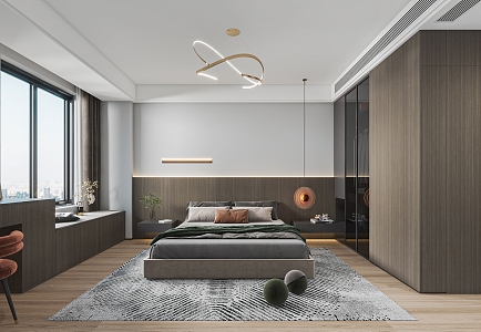 Modern Home Bedroom 3d model