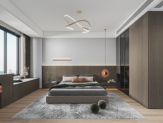 Modern Home Bedroom 3d model