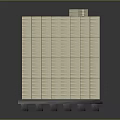 Decorative Ornament Set 3D Layered Stacked Beige Gray Color With Stable Base Regular Arrangement Design