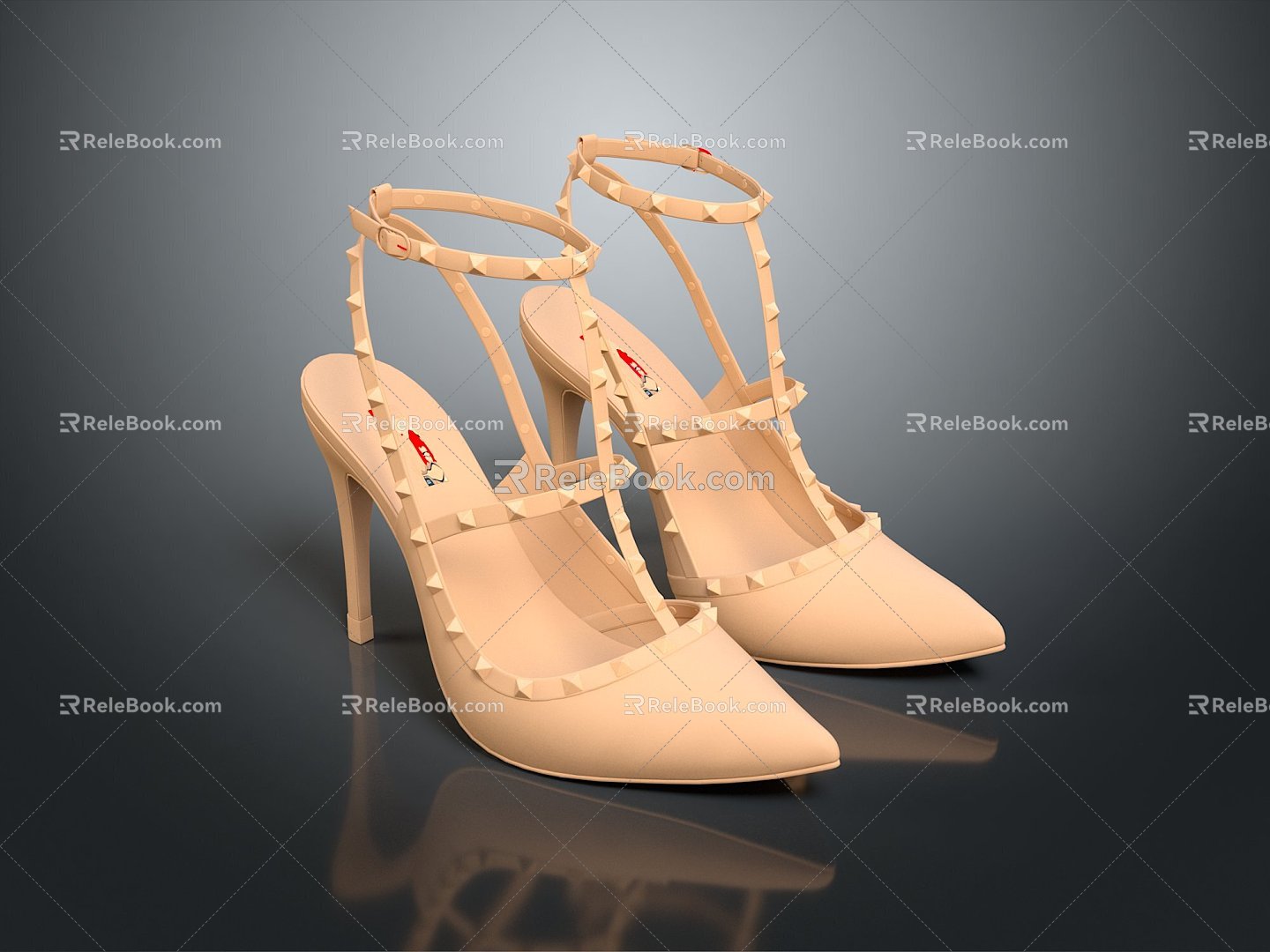 High Heels Stiletto Shoes Stiletto Heels Thick Heel Shoes Thick Heel Shoes High Heel Shoes Fashion High Heel Shoes 3d model