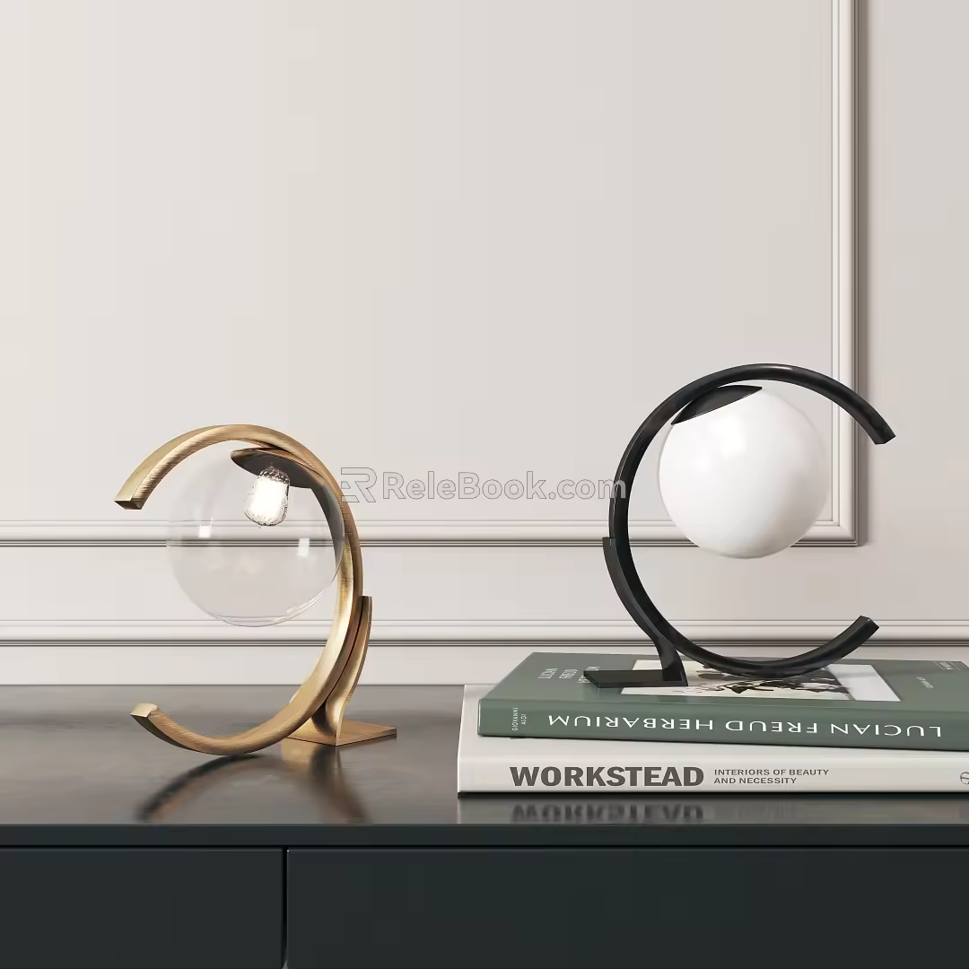 Modern table lamp 3d model