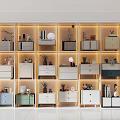 Modern Bedside Tables In Various Colors With Decorative Items And Built In Lighting
