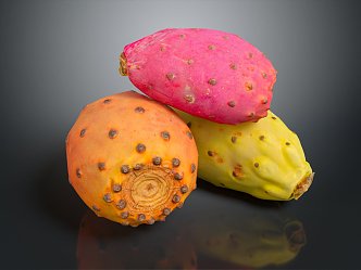 Modern Cactus Fruit Pitaya Fruit Vegetables Fruits and Vegetables Fresh Fruits and Vegetables 3d model