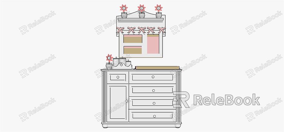 Children's Decorative Cabinet model