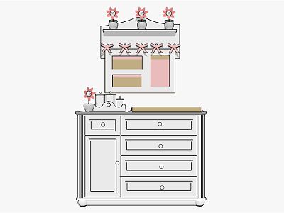 Children's Decorative Cabinet model