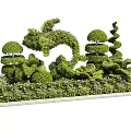 Artfully Trimmed Shaped Shrubs With Spiral Rounded Arched And Low Topiary Garden Designs