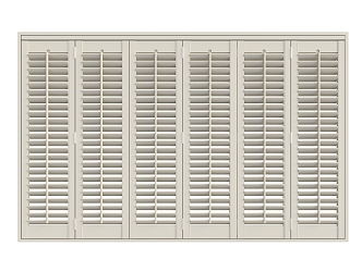 Modern blinds solid wood blinds 3d model