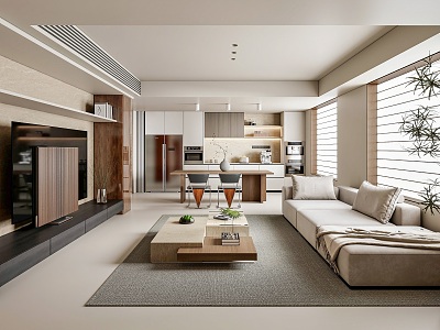 Middle Style Living Room model