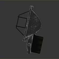 Heavy Duty Industrial Floodlight with Metal Grid Guard and Sturdy Base