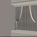 Elegant Modern Double Layer Curtains With Beige Gray Sheer Panels And Tiebacks For Living Room