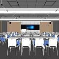 Modern Classroom School Recording Classroom Smart Classroom 3d model