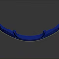 Blue Car Front Bumper With Stylish Design And Aerodynamic Features