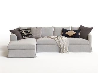 Modern Corner Sofa Casual Sofa Double Sofa 3d model