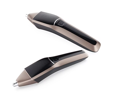 Sleek Modern Black And Gold Household Electric Trimmers With Ergonomic Design 3d model