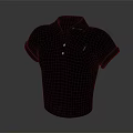Stylish Dark Blue Polo Shirt With Short Sleeve Collared Design And Buttons