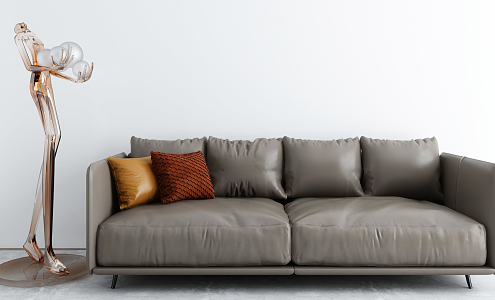 modern double sofa 3d model