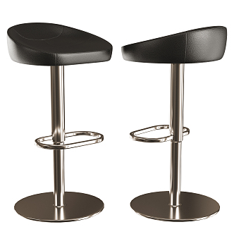 Modern Bar Stool Leather Bar Stool 3d model